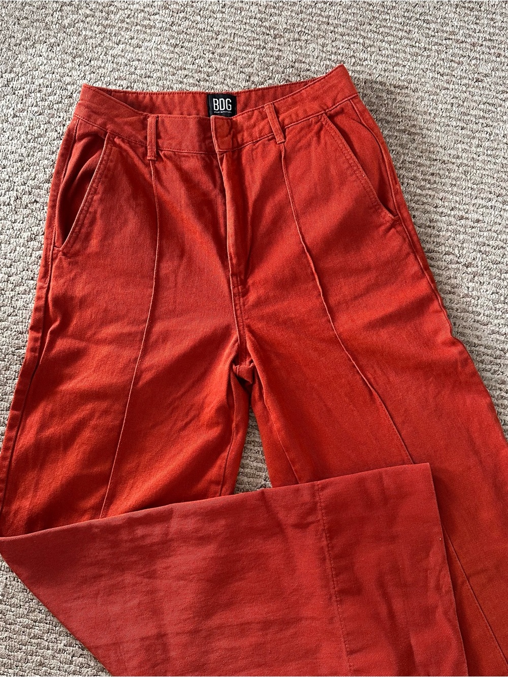 BDG Rust Orange Wide-Leg Jeans